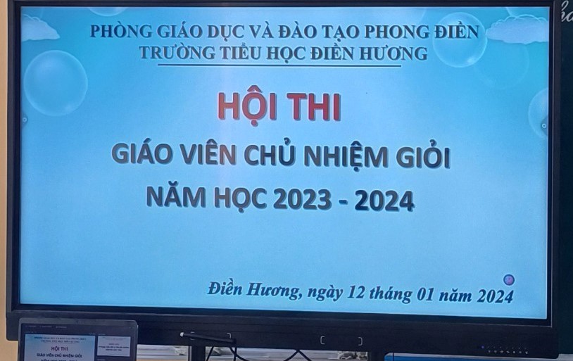 Hội thi giáo viên chủ nhiệm giỏi cấp trường năm học 2023 - 2024